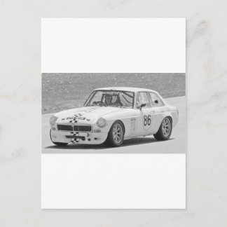 Black and white MG Postcard