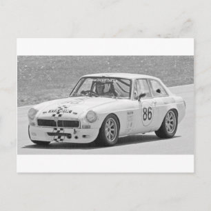 Black and white MG Postcard