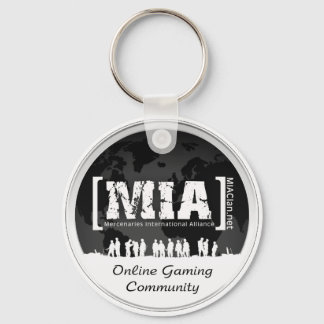 Black and White MIAClan.net Key Chain