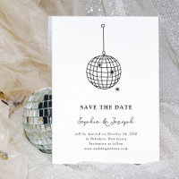 Black and White Minimalist Disco Ball | Photo