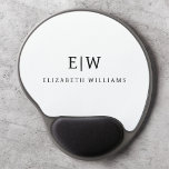 Black and White Minimalist Modern Monogram Gel Mouse Pad<br><div class="desc">Introducing our Black and White Minimalist Modern Monogram Collection: Embrace simplicity and sophistication with our minimalist designs, curated to elevate your style effortlessly. Crafted with a keen eye for modern aesthetics, this collection features sleek black and white designs accentuated by personalised monograms. From chic stationery to versatile accessories, our collection...</div>