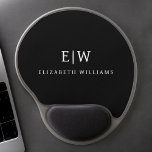 Black and White Minimalist Modern Monogram Gel Mouse Pad<br><div class="desc">Introducing our Black and White Minimalist Modern Monogram Collection: Embrace simplicity and sophistication with our minimalist designs, curated to elevate your style effortlessly. Crafted with a keen eye for modern aesthetics, this collection features sleek black and white designs accentuated by personalised monograms. From chic stationery to versatile accessories, our collection...</div>
