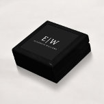 Black and White Minimalist Modern Monogram Gift Box<br><div class="desc">Introducing our Black and White Minimalist Modern Monogram Collection: Embrace simplicity and sophistication with our minimalist designs, curated to elevate your style effortlessly. Crafted with a keen eye for modern aesthetics, this collection features sleek black and white designs accentuated by personalised monograms. From chic stationery to versatile accessories, our collection...</div>