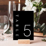 Black and White Minimalist Numbers Table Card<br><div class="desc">Black and White Minimalist Numbers Table Card</div>