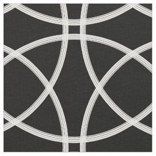 black and white minimalist rings fabric