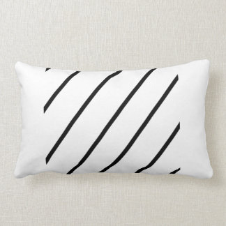 Black and White Modern Art Rectangular Pillow