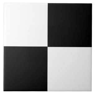 Black and white modern design ceramic tile