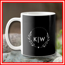 Black and White | Modern Initials Monogram