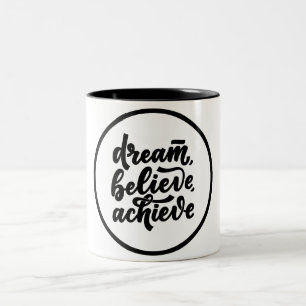 Black and White Modern Lettering Inspirational Mug