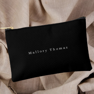 Black and White Modern Minimalist  Accessory Pouch