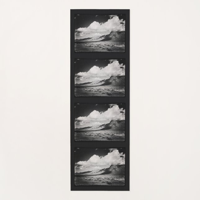 Black and White Modern Minimalist Photography Yoga Mat (Front)