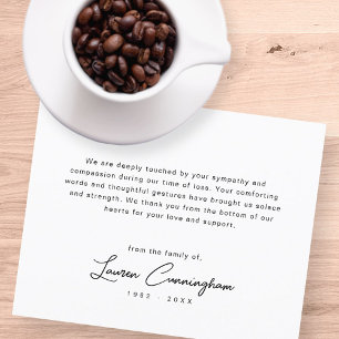 Black and White Modern Minimalist Simple Funeral