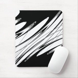 Black and White Modern Mouse Pad