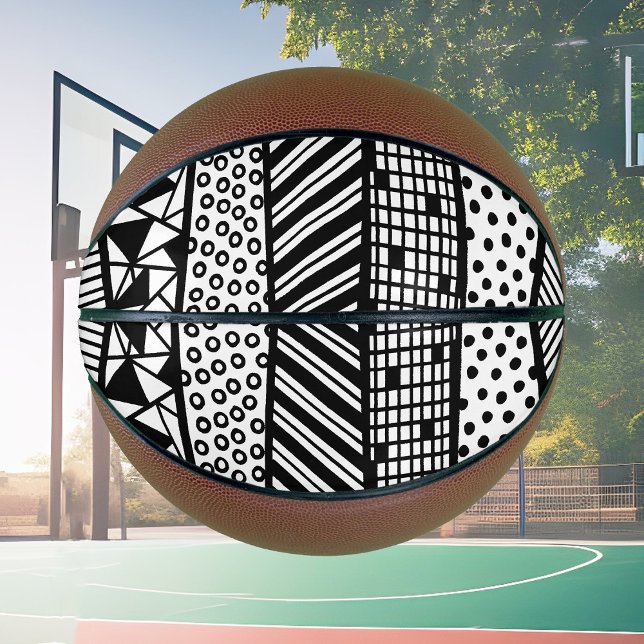 Black and white - modern pattern basketball (Creator Uploaded)