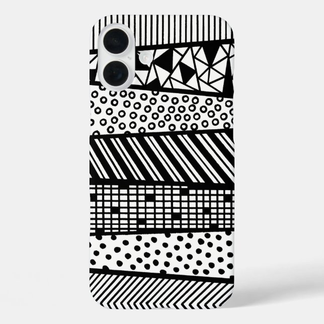 Black and white - modern pattern Case-Mate iPhone case (Back)