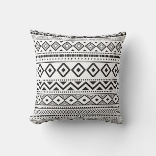Black and white modern pattern cushion