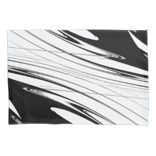 Black and White Modern Pillowcase