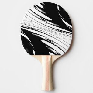 Black and White Modern Ping Pong Paddle
