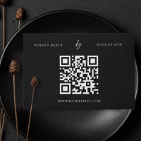 Black and White Modern Weddib Website Wedding