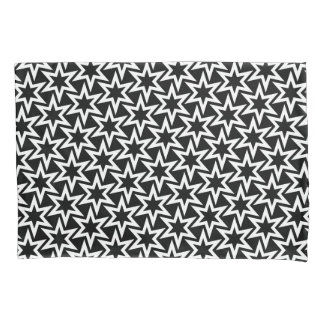 Black And White Motif | Geometric Star Pattern Pillowcase