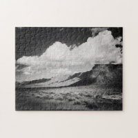Black and White Mountain Landscape Photography