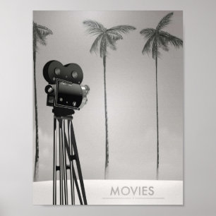Black and White Movies Poster