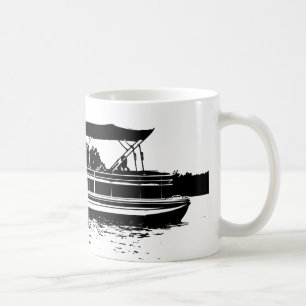 Black and White Mug for Pontoon Boat Owners