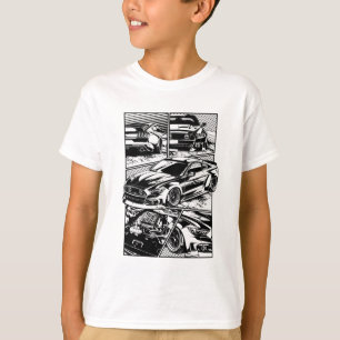 BLACK AND WHITE MUSCLE FURY T-Shirt