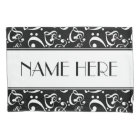 Black And White Music Hearts Pattern