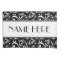 Black And White Music Hearts Pattern