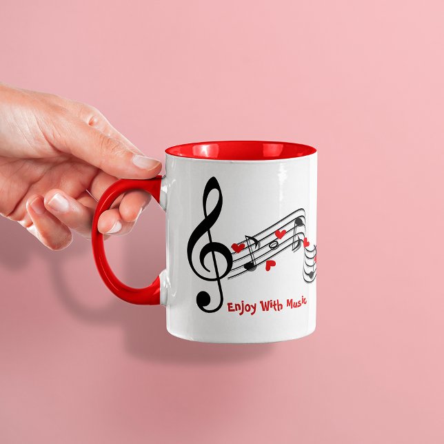Black and white music note Coffee Mug (Creator Uploaded)