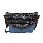 Black and white music notes