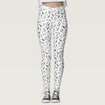 Black and White Music Notes Pattern Leggings<br><div class="desc">Cool music notes pattern design.</div>