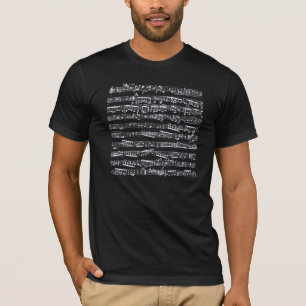 Black and white music notes T-Shirt