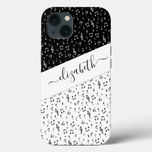 Black and white musical personalized   iPhone 13 case