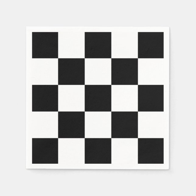 Black and white  napkin (Front)