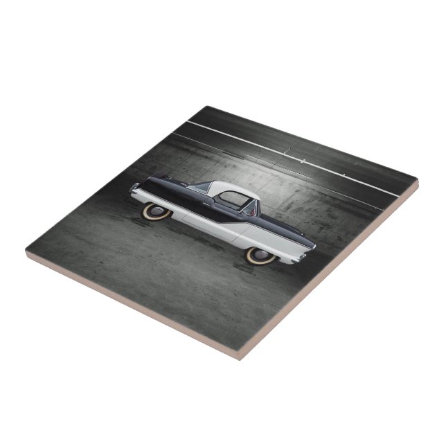 Black and White Nash Metropolitan Ceramic Tile (Side)