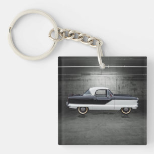 Black and White Nash Metropolitan Key Ring