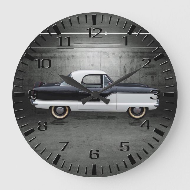 Black and White Nash Metropolitan Large Clock (Front)
