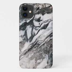 Black And White Natural Marble iPhone 11 Case