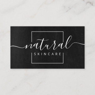 Black And White Natural Organic Skincare Spa Soap Business Card