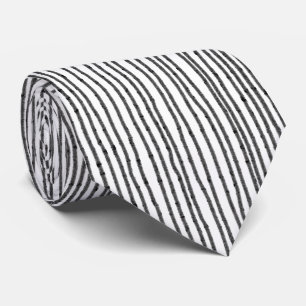 Black and White Neck tie
