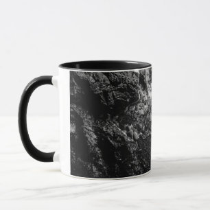 Black and White Ocean Waves Two-Tone Mug