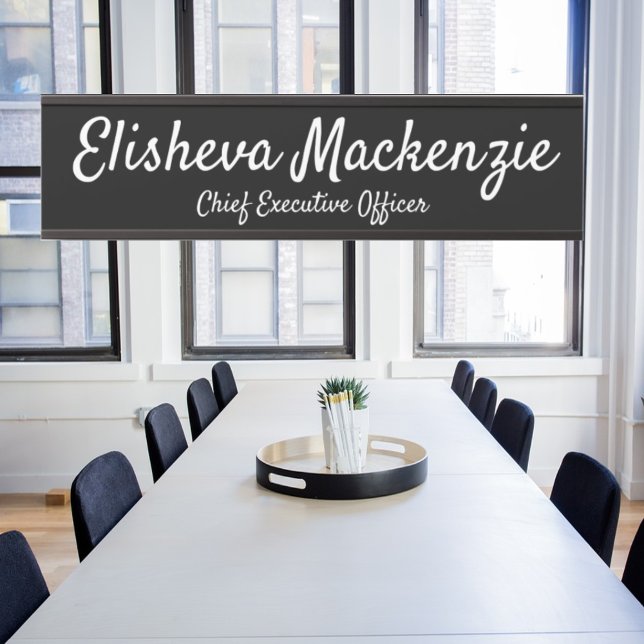 Black and White Office Door Sign Signs  Name Plate (Creator Uploaded)