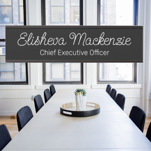 Black and White Office Door Sign Signs Name Plate