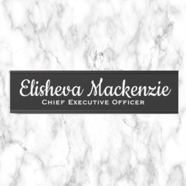 Black and White Office Door Sign Signs  Name Plate (Creator Uploaded)