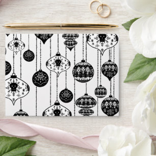 Black and White Old Fashioned Ornament Print Envelope