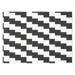 black and white optical art tablecloth