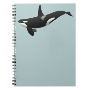 Black and White Orca Killer Whale Notebook