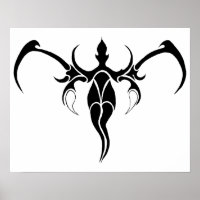 Black and White Ornate Tribal Elephant Mandala